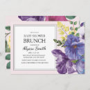 Search for purple and yellow baby shower invitations Modern