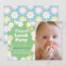 Search for peace love birthday invitations Daisy