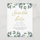 Search for gold save the date postcards Watercolor
