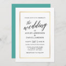 Search for teal black gold wedding invitations Modern