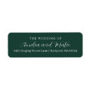 Search for formal return address labels Modern minimalist