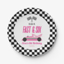Search for black and white checkered paper plates For kids