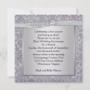 Search for lavender and silver wedding invitations Damask