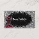 Search for lingerie business cards Glitter