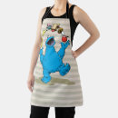 Search for vintage art aprons cookie monster