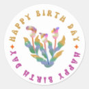 Search for birth day stickers Floral