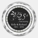 Search for 25th anniversary wedding stickers Couple