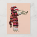 Search for playing trumpet postcards Monkey