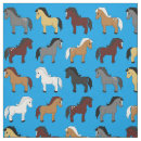 Search for blue horses fabric Cute