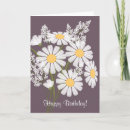 Search for purple daisy birthday cards Daisies