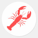 Search for lobsters stickers Red