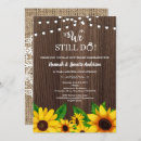 Search for sunflower wedding anniversary invitations Rustic