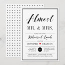 Search for rehearsal lunch invitations Black and white