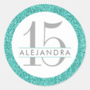 Search for teal blue and silver stickers Glitter