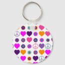 Search for 1960s key rings Flower power