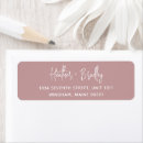 Search for dusty pink return address labels Chic