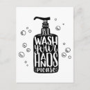 Search for washing hands postcards Wash your hands