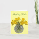 Search for daffodil flower birthday cards Yellow