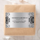 Search for silver rectangle wedding stickers Black