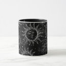 Search for retro vintage black and white mugs Halloween