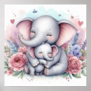 Search for mother baby elephant posters For kids