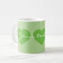 Search for green irish mugs Heart