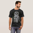 Search for white owl tshirts Black