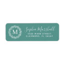 Search for teal green return address labels Script
