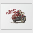Search for motorcycle christmas wrapping paper Riding
