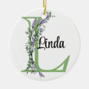 Search for monogram l christmas tree decorations For her