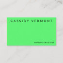 Search for self employed business cards Green