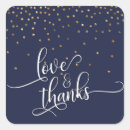 Search for navy gold stickers Love and thanks