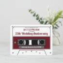 Search for music wedding invitations Cassette tape