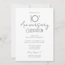 Search for 10th wedding anniversary invitations Tenth