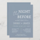 Search for the night before wedding invitations Minimalist