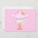 Search for baby congratulations invitations Stork