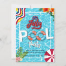 Search for pool 4th of july invitations Modern