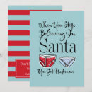 Search for funny underwear cards Santa