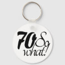 Search for 70th birthday key rings Funny