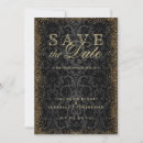 Search for damask save the dates Black and gold