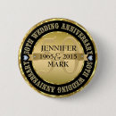 Search for 50th wedding badges Black