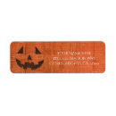 Search for pumpkin orange return address labels Wood