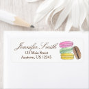 Search for french macarons return address labels Bakery