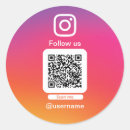 Search for qr code round stickers Instagram