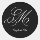 Search for monogram letter m stickers Black