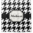 Search for houndstooth shower curtains Black and white