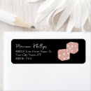 Search for casino return address labels Black