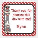 Search for sock monkey party stickers Silly