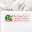 Search for watermelon return address labels Birthday