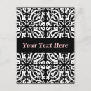 Search for white damask postcards Pattern